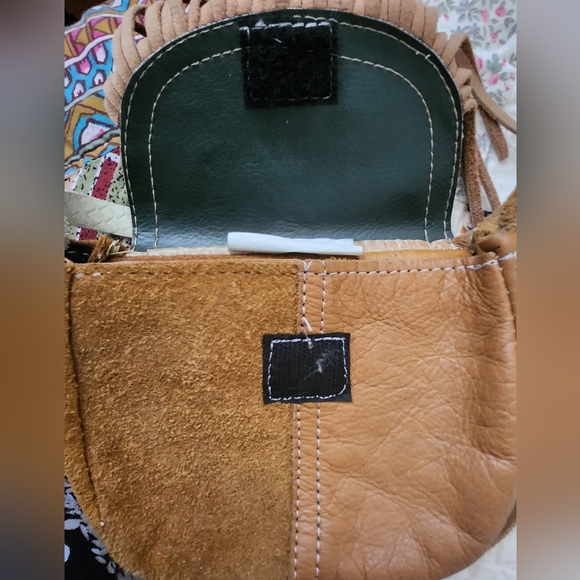 Suede/Leather Small Bag/Wallet with Hair on Cowhide - Picture 8 of 16